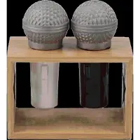 Winkee Salt- Og Peber Dispenser - Microphone Salt & Pepper Shaker - Brown - H7CM