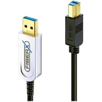 PureLink | FiberX Series | USB-A - USB-B | 3.2 Gen 2 | 25m | Musta