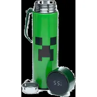 Puckator Hot & Cold Digital Thermometer Bottle - Green - ONE SIZE