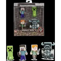 Jada Toys Minecraft Collector Figure 4-Pack, 6 Cm - Multi/patterned - ONE SIZE
