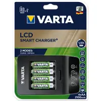 Varta Lcd-älylaturi 4 Aa-paristolle 2100mah