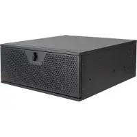 Silverstone RM44, räkkiasennettava serverikotelo, 4U, musta