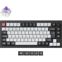 Keychron Q1 HE 75% mekaaninen näppäimistö, Gateron Double-Rail-kytkimet, musta