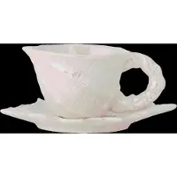 Bloomingville Shellie Cup W/Saucer - Cream - 150 ML