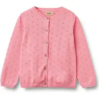 Wheat Knit Cardigan Maia Bubblegum Bubblegum 104 cm Vaaleanpunainen 104 cm Tytöt
