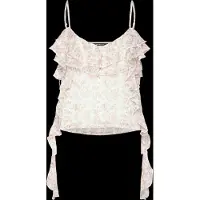 Gina Tricot Frill Singlet - Multi/patterned - XL