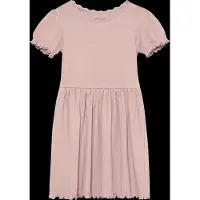Huttelihut Dress Ss Rib - Pink - 104