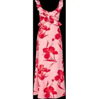 ONLY Onlhyaci S/L Frill Long Aop Dress Wvn - Pink - M