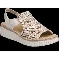 Rieker Ladies' Sandals 69276-60 Beige - Multi/patterned - 36