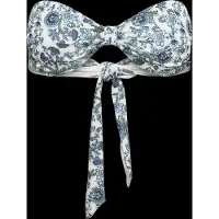 Rosemunde Rwshiitake Bandeau Bikini Top - Blue - L