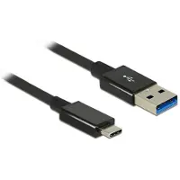 DeLOCK 1m USB 3.1 Gen 2 Type-C/Type-A USB cable USB 3.2 Gen 2 (3.1 Gen 2) USB A USB C Black (83983)