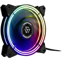 Inter-Tech Alseye Halo 3.0, Tuuletin, 12 cm, 1500 RPM, Musta (88885485)