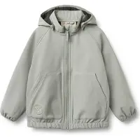 Wheat Softshell Jacket Alleo Light Flint Light Flint 116 cm Harmaa 116 cm Pojat, Tytöt