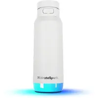 HidrateSpark PRO 2 älyjuomapullo pillillä, 0,95 l, valkoinen