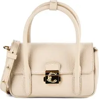 Coccinelle C-Me Lock Käsilaukku Nahka 19 cm Ruskea