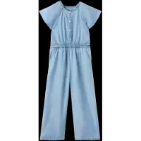 Mango Lyocell Jumpsuit With Slit Details - Blue - 140