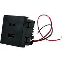 Shelly USB Charger for Wall Display Stand USB-laturi, musta