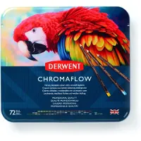Derwent Chromaflow -värikynälajitelma, 72-osainen
