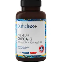 Puhdas+ Premium Omega-3 EPA &amp; DHA 300mg 160 kaps.