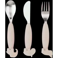 Done by Deer Deer Friends Easy-grip aterinsetti 3 osaa Puuteri
