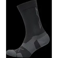 2XU Vectr Light Cushion Crew Sock Black/Titanium Treenisukat 38-41.5