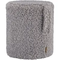 Blomus Pouf - 40 Cm, Ø 35 Cm - Teddy - Sharkskin - Grey - Ø 35CM