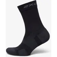 2XU Vectr Cushion Crew Socks Black/Titanium Urheilusukat XL