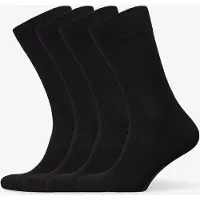 Amanda Christensen Bamboo Crew Sock 4-Pack - Black - 43-46