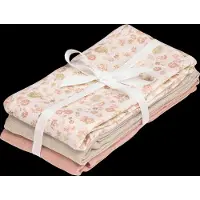 Cam Cam Copenhagen Muslin Cloth, 3-Pack - Gots Mix Fiori, L. Blue, C.white - Pink - ONE SIZE