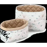 Cam Cam Copenhagen Quilted Storage Basket, Set Of Two - Ocs - Caprice - Cream - ONE SIZE