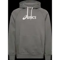 Asics Logo Fleece Pullover Hoodie - Khaki green - S