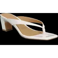 Bianco Biaspice Toe Post Faux Leather - Cream - 41