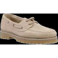 Bianco Biacapri Boat Shoe Suede - Cream - 39