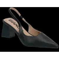 Bianco Biamaralyn Slingback Smooth Faux Leather - Black - 40