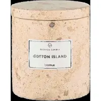 Blomus Scented Travertine Candle - 9 Cm, Ø 8 Cm - Frabli - Travertine - Beige - L 80CM