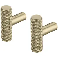 Blomus Set 2 Wall Hooks - Ø 1 Cm - Rof - Brass - Gold - Ø 1CM