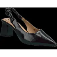 Bianco Biamaralyn Scrunchie Slingback Faux Leather - Black - 36