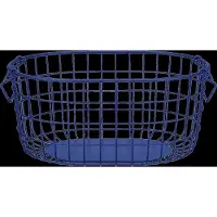 Blomus Storage Basket - 17 X 37 X 27 Cm - Kago - Mazarine Blue - Blue - L 27.6CM