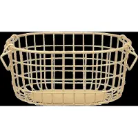Blomus Storage Basket - 14 X 29 X 21 Cm - Kago - New Wheat - Beige - L 21.5CM