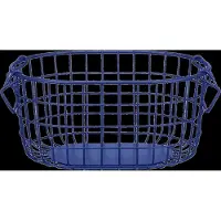 Blomus Storage Basket - 14 X 29 X 21 Cm - Kago - Mazarine Blue - Blue - L 22CM