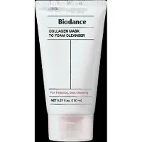 BIODANCE Collagen Mask To Foam Cleanser -kasvojenpesuaine naisille 2-in-1-huokosnaamio ja kosteuttava vaahtoava kasvojen puhdistusaine herkδlle iholl