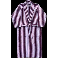 Bongusta Naram Bathrobe - Wine & Lavender Blue - Purple - L/XL
