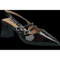 Bianco Biamaralyn Mary Jane Slingback Faux Leather - Black - 38