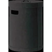 Blomus Laundry Basket M - 51 Cm, Ø 35 Cm, 50 L - Sahla - Black - Black - L 35CM
