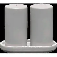 Blomus Salt & Pepper Shaker - Ø 4,5 Cm - Pilar - Mirage Gray - White - L 11.2CM