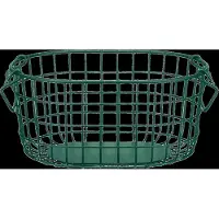 Blomus Storage Basket - 17 X 37 X 27 Cm - Kago - Rain Forest - Green - L 21.8CM