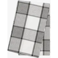 By Mogensen Dug Large Checks - Grey - 140X320CM