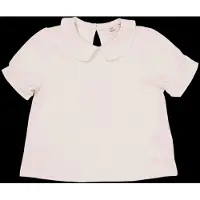 Copenhagen Colors Solid Blouse W. Collar Ss - Cream - 110
