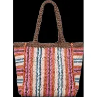 Becksöndergaard Stripe Straw Tota Bag - Multi/patterned - ONE SIZE
