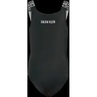 Calvin Klein Swimwear Uimapuku 'Intense Power' vaaleanharmaa / musta / valkoinen